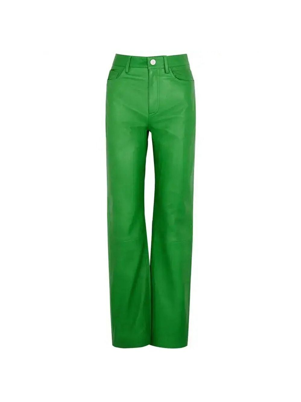 Women's REMAIN BIRGER CHRISTENSEN Green Lynn Leather Straight Leg Pants Size 0